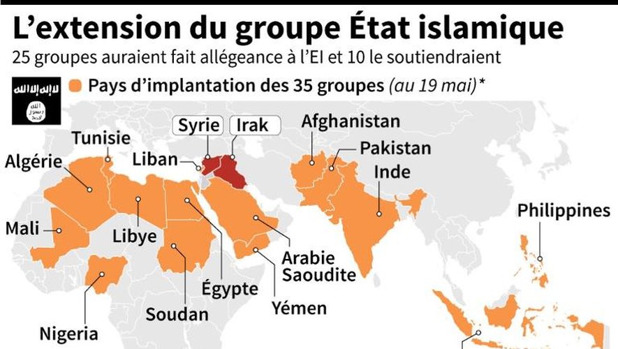 L'extension du groupe Etat islamique