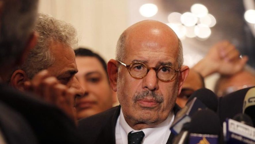 Le prix Nobel de la paix, Mohammed ElBaradei, au Caire le 22 novembre 2012