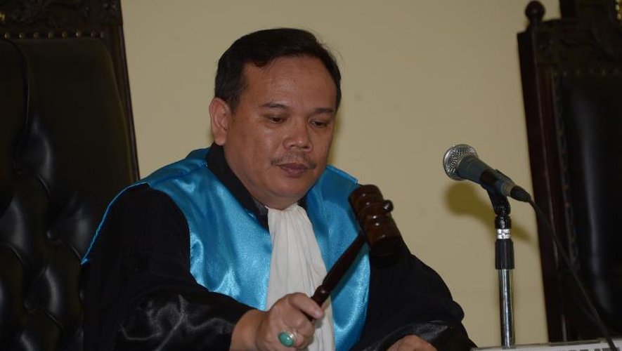 Le juge indonésien Ujang Abdullah lors de l'audience de la Cour administrative le 22 juin 2015 à Jakarta