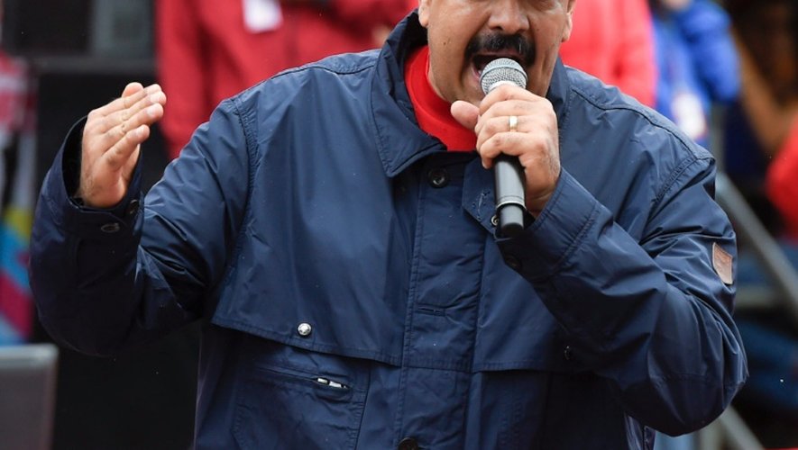 Le président du Venezuela, Nicolas Maduro, à Caracas le 1er mai 2016