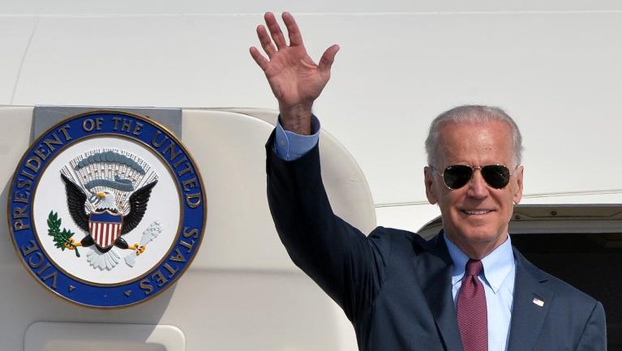 Le vice-président américain Joe Biden à son arrivée à Kiev le 21 avril 2014