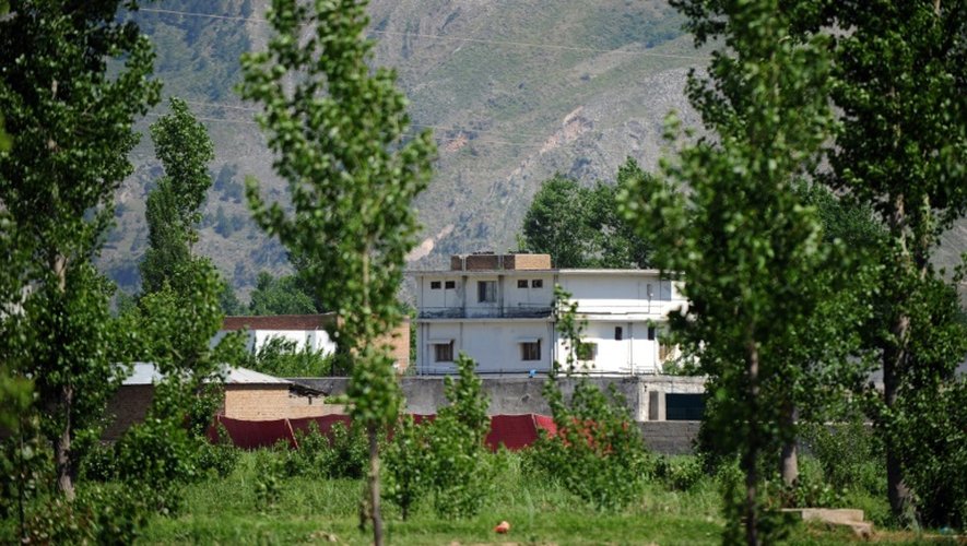 Une photo prise le 2 mai 2011 de la maison où se cachait Oussama Ben Laden à Abbottabad au Pakistan