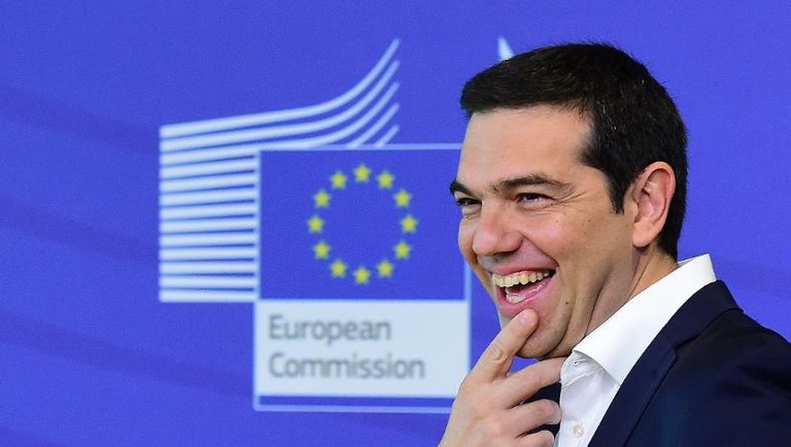 Le Premier ministre grec Alexis Tsipras, à son arrivée à Bruxelles pour un sommet crucial sur l'avenir de son pays