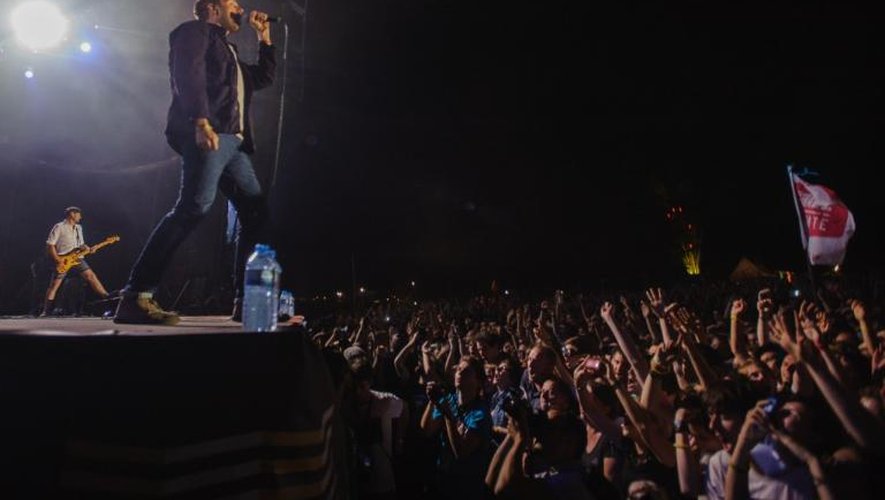 Le groupe Blur en concert le 7 juillet 2013 lors du Festival des Eurockéennes de Belfort