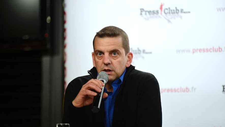 Le 22 novembre 2013 au Press Club à Paris, David Rodriguez-Leal, le frère de l'otage français au Mali Gilberto Rodriguez-Leal dont la mort a été annoncée à l'AFP par un groupe jihadiste le 22 avril 2014