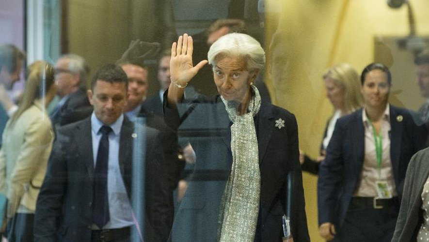 La présidente du FMI Christine Lagarde à son arrivée le 22 juin 2015 à Bruxelles