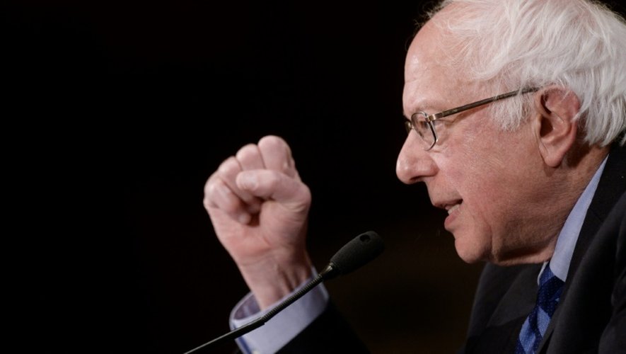 Bernie Sanders, lors d'une conférence de presse le 1er mai 2016 à Washington DC.