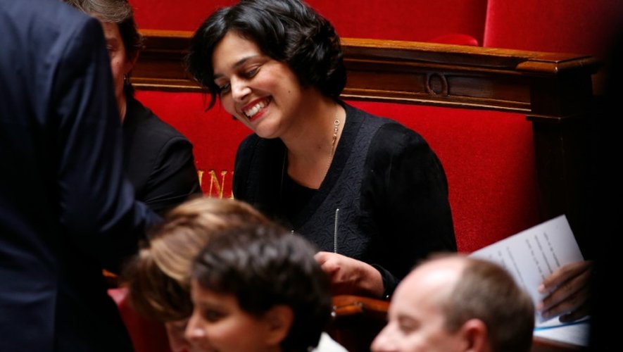 La ministre du Travail Myriam El-Khomri à l'Assemblée nationale, le 3 mai 2016
