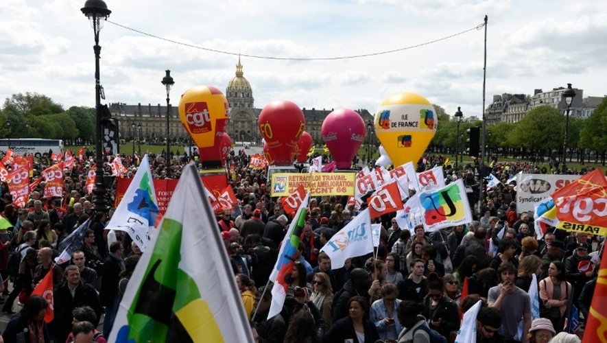 Manifestation contre la loi travail à Paris, le 3 mai 2016