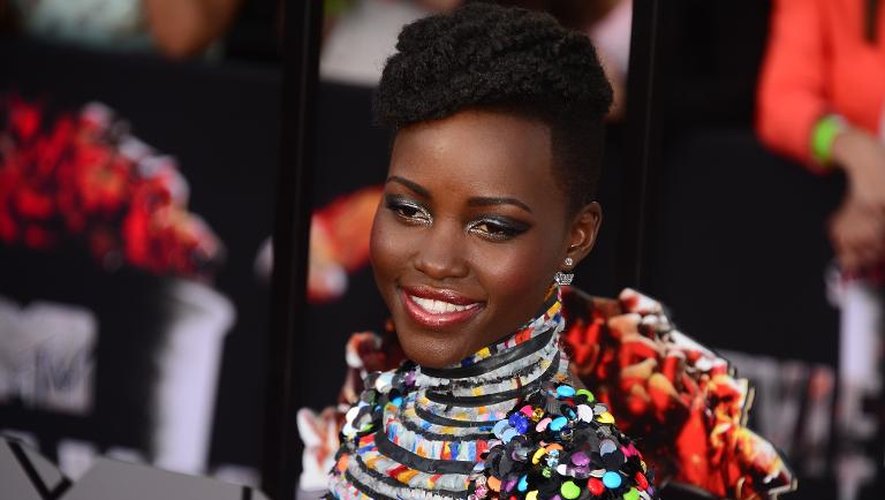 L'actrice Lupita Nyong'o aux MTV Movie Awards à Los Angeles le 13 avril 2014