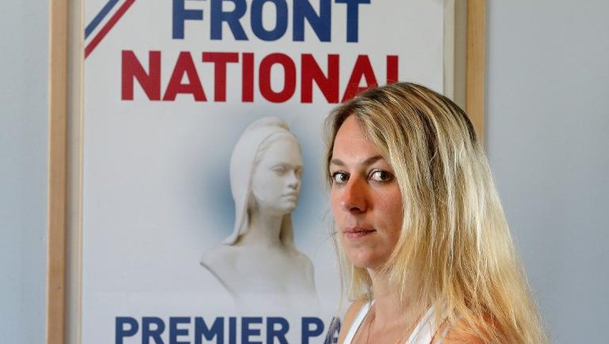 Anne-Sophie Leclère, ex-tête de liste FN aux municipales à Rethel (Ardennes), le 16 juillet 2014