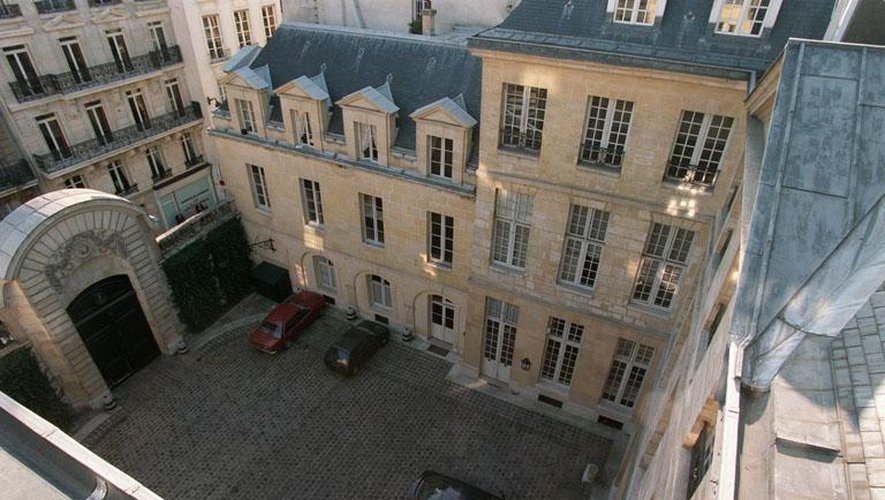 Vue en date du 13 décembre 1994 de l'Hôtel particulier de Bernard Tapie, rue des Saint-Pères à Paris