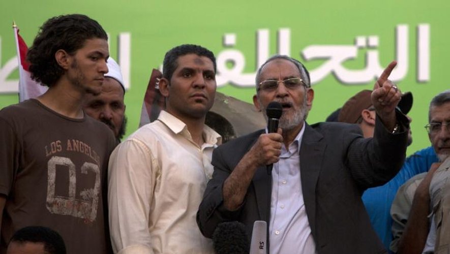 Le Guide suprême des Frères musulmans, Mohamed Badie, le 5 juillet 2013 au Caire