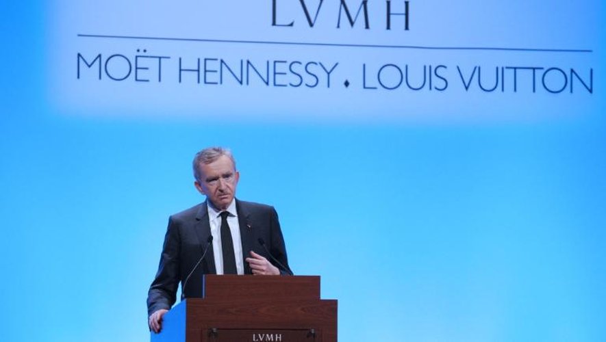 Le patron de LVMH, Bernard Arnault, le 31 janvier 2013 à Paris