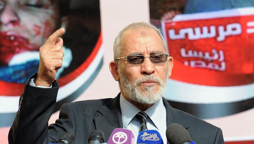 Le Guide suprême des Frères musulmans, Mohamed Badie, le 8 décembre 2012 au Caire