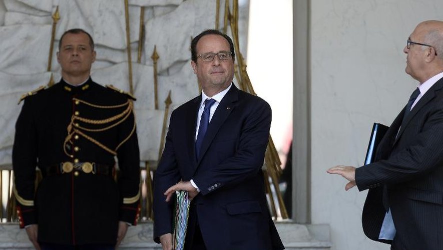 Le président François Hollande le 17 juin 2015 à l'Elysée à Paris