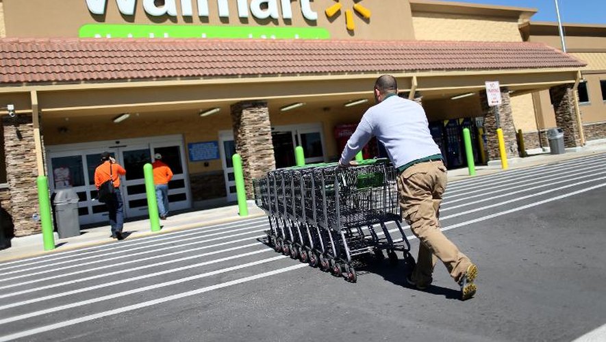 Un magasin du géant de la distribution Walmart le 19 février 2015 à Miami