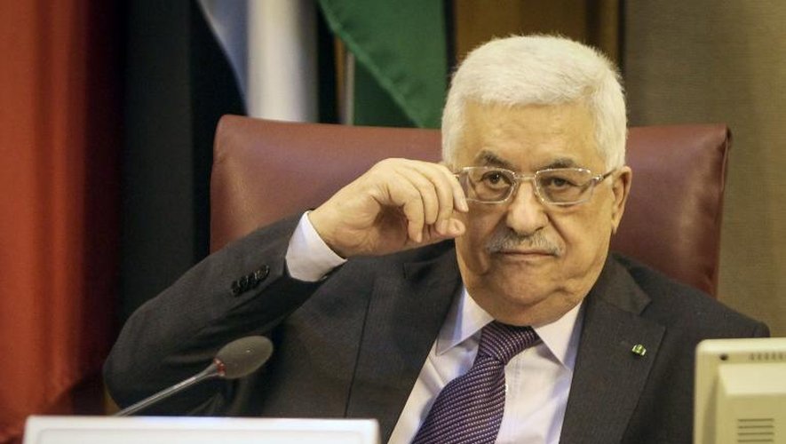 Le président palestinien Mahmoud Abbas le 9 avril 2014 au Caire
