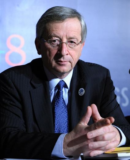 Le Premier ministre sortant Jean-Claude Juncker, le 14 février 2009 à Rome