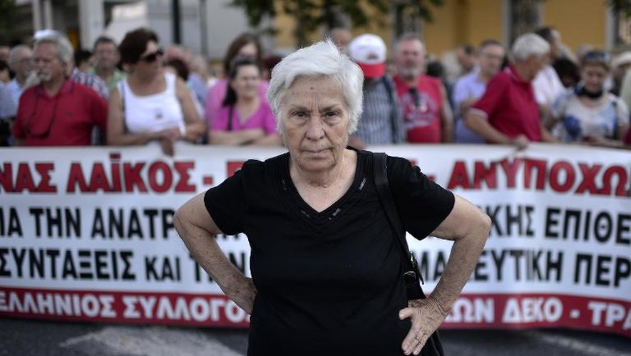 Manifestation contre les mesures d'austérité le 23 juin 2015 à Athènes