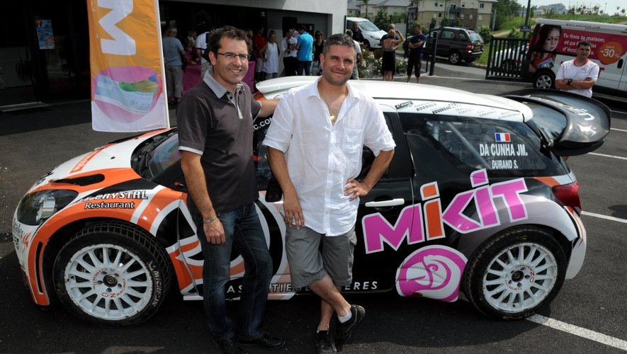 L'Aveyronnais Jean-Michel Da Cunha (ici à droite de Sébastien Durand) aura à coeur de bien figurer au volant de la DS3 WRC.