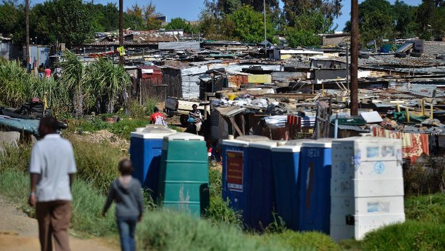 Le quartier pauvre de Diepsloot  près de Centurion en Afrique du sud, le 24 avril 2014