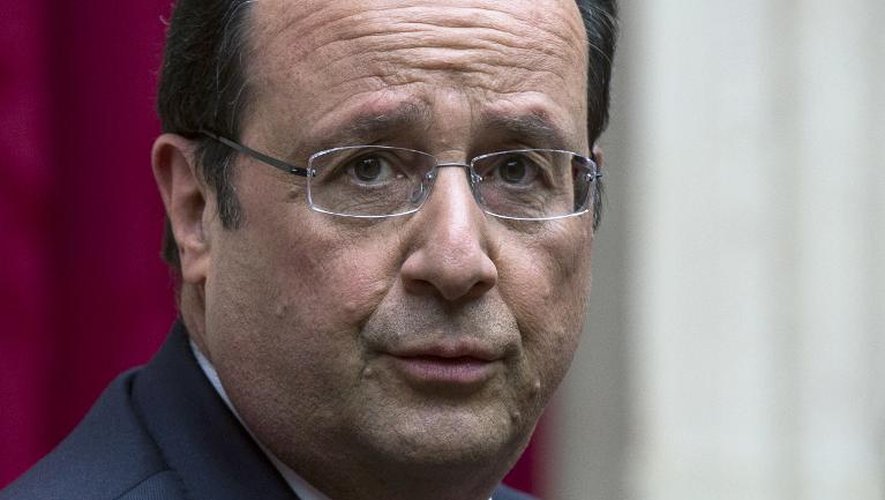 François Hollande, le 26 avril 2014 à l'Elysée à Paris