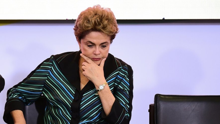 La présidente du Brésil Dilma Rousseff à Brasilia, le 3 mai 2016