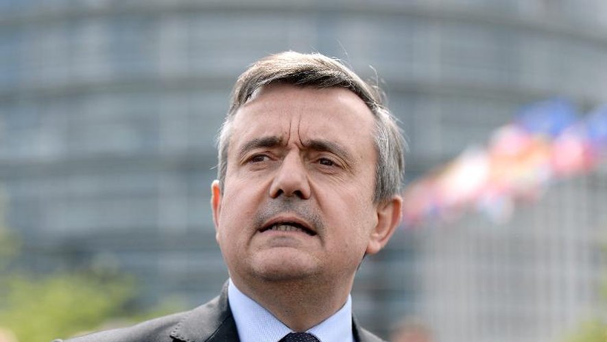Yves Jégo, président de l'UDI par interim, le 14 avril 2014 à Strasbourg