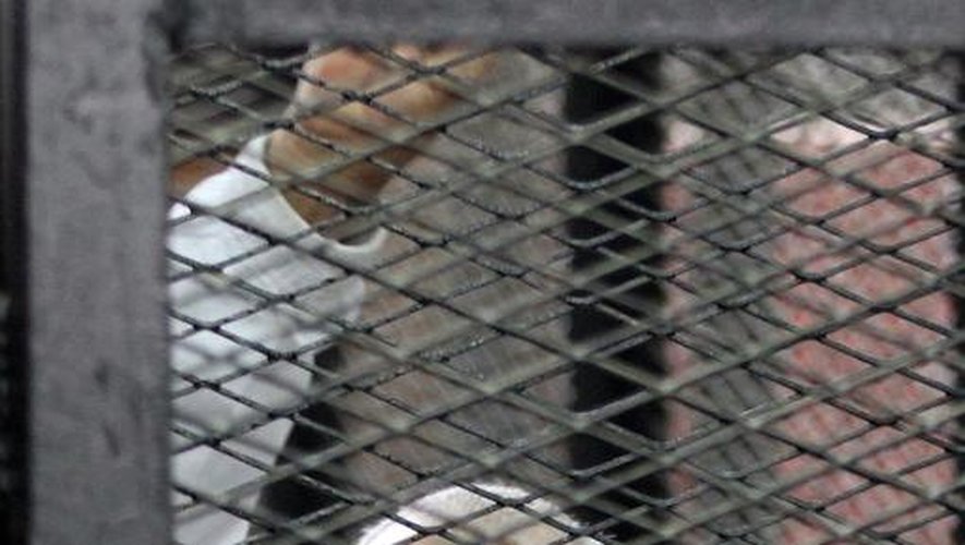Mohammed Badie, guide suprême des Frères musulmans, lors de son procès le 11 décembre 2013 au Caire