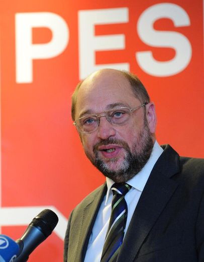 Le candidat socialiste à la présidence de la Commission européenne, l'Allemand Martin Schulz, le 6 novembre 2013 à Bruxelles