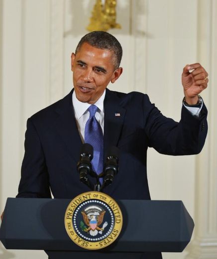 Le président américain Barack Obama prononce un discours le 10 juillet 2013, à Washington