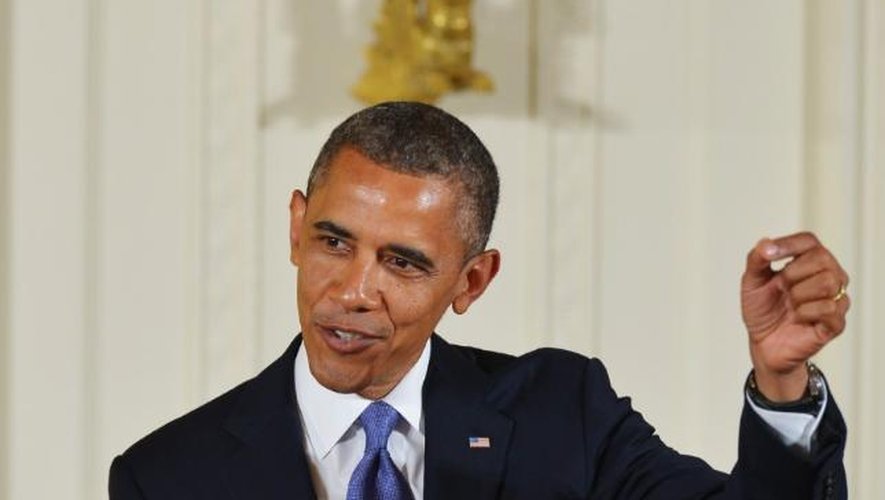 Le président américain Barack Obama prononce un discours le 10 juillet 2013, à Washington