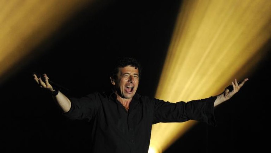 Le chanteur Patrick Bruel, le 12 juillet 2013 lors des Francofolies de La Rochelle