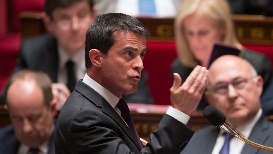 Le Premier ministre Manuel Valls à l'Assemblée nationale, le 4 mai 2016
