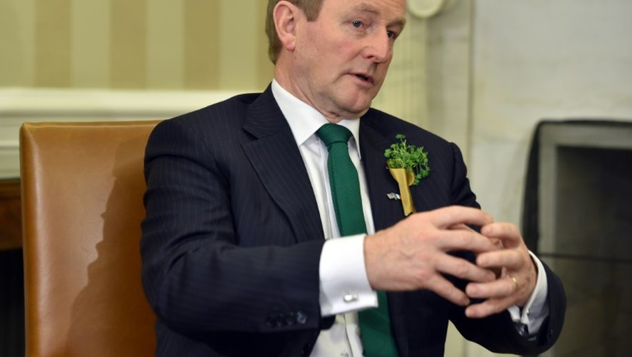 Le Premier ministre irlandais Enda Kenny, reçu à la Maison blanche à Washington, le 15 mars 2016