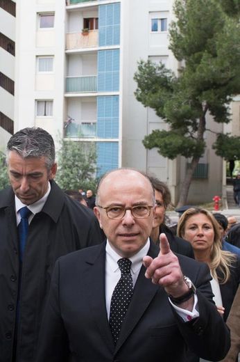 Le ministre de l'Intérieur Bernard Cazeneuve le 25 avril 2014 à Marseille  -