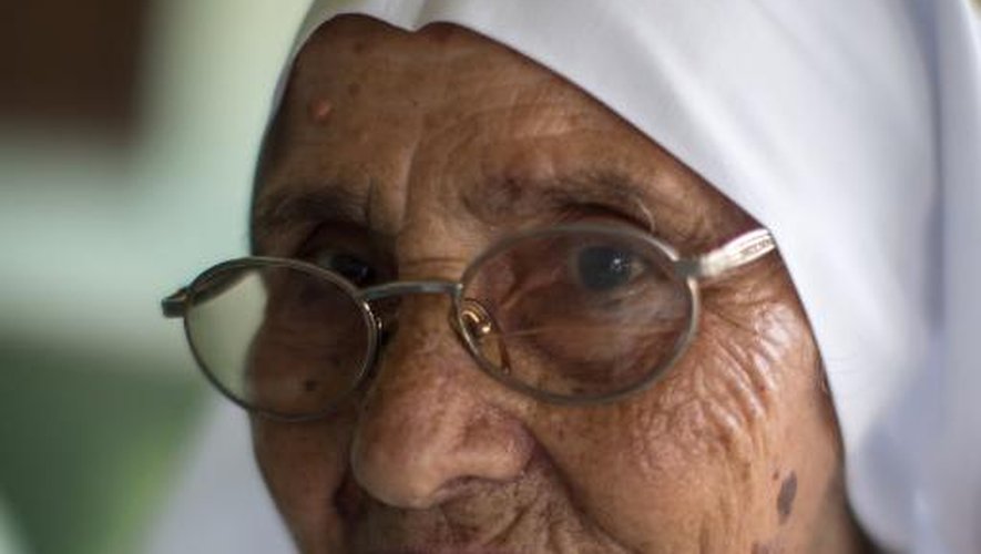 La religieuse italienne Maria Concetta, 81 ans, à Zongo, en RDC, le 21 juin 2015