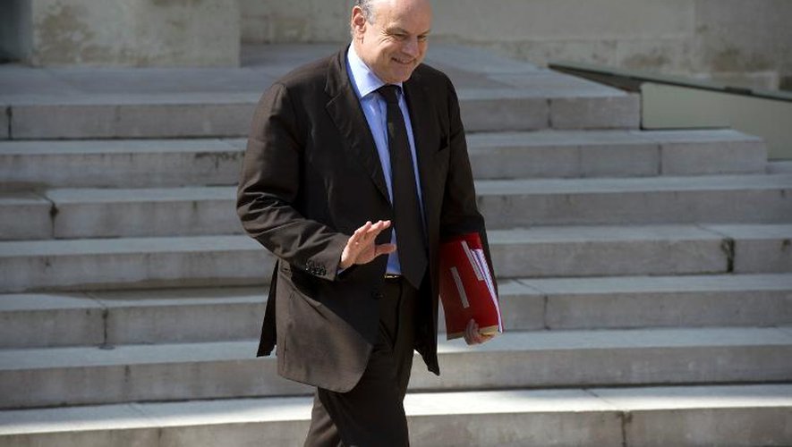 Jean-Marie Le Guen à la sortie du Conseil des ministres le 30 avril 2014 à l'Elysée à Paris