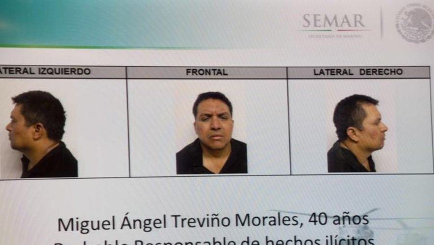Photos de Miguel Trevino présentées au ministère mexicain de l'Intérieur, le 15 juillet 2013