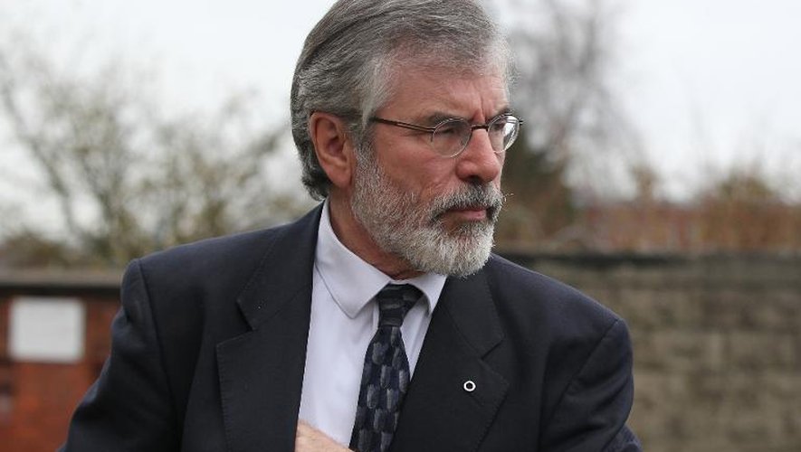 Le leader républicain Gerry Adams le 27 novembre 2013 à Belfast