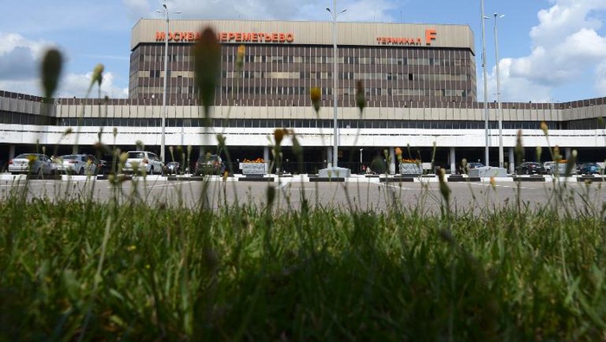 Vue du terminal F de l'aéroport Sheremetyevo à Moscou, le 12 juillet 2013