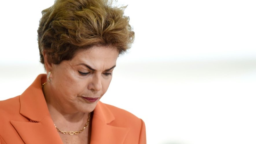 La présidente brésilienne Dilma Rousseff à Brasilia, le 4 mai 2016