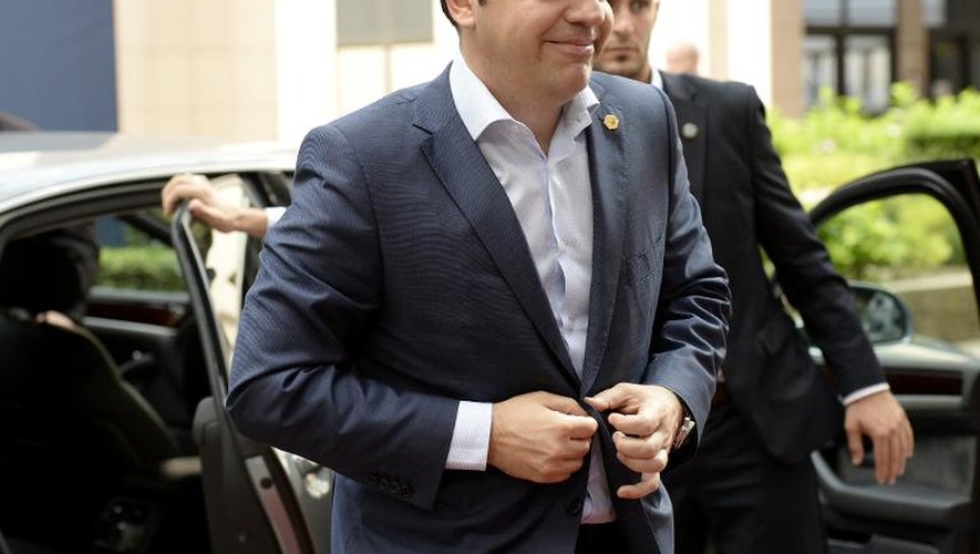 Le Premier ministre, Alexis Tsipras, arrive à Bruxelles, le 26 juin 2015
