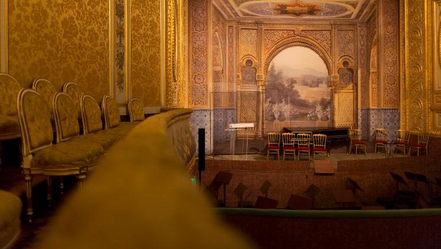La salle du théâtre impérial du château de Fontainebleau, le 30 avril 2014