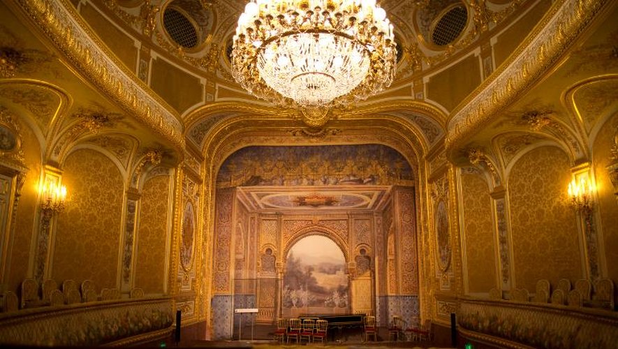 La salle du théâtre impérial du château de Fontainebleau, le 30 avril 2014