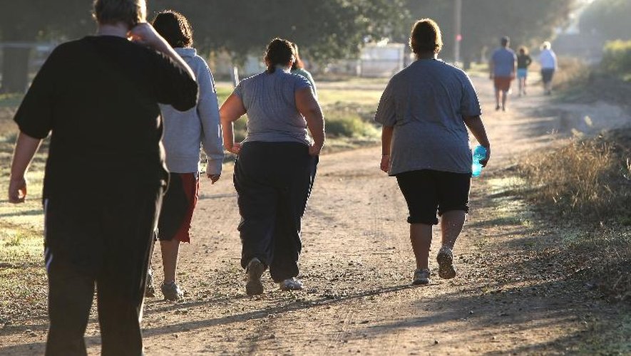Des élèves de Wellspring Academy, une école californienne qui aide les jeunes obèses à perdre du poids, le 19 octobre 2009