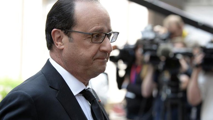 François Hollande à son arrivée le 26 juin 2015 à Bruxelles