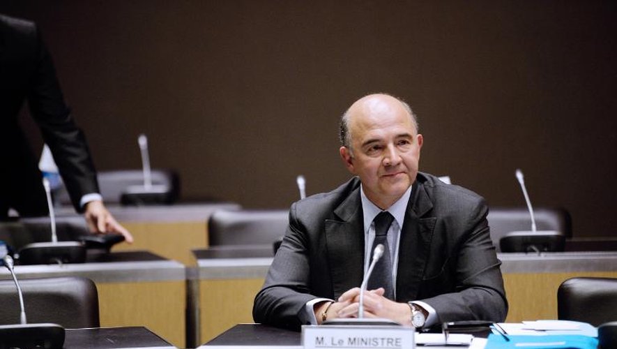 Le ministre de l'Economie Pierre Moscovici devant la commission d'enquête parlementaire sur l'affaire Cahuzac, le 16 juillet 2013