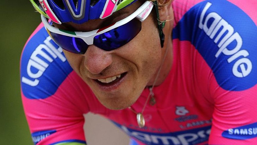 L'Italien Damiano Cunego lors du Tour de France le 17 juillet 2013 entre Embrun et Chorges